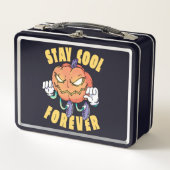 Pumpkin Halloween Funny Fall Design Metall Brotdose (Vorderseite)
