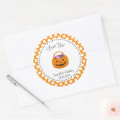 Pumpkin Halloween Geburtstag Danke, Sticker (Umschlag)