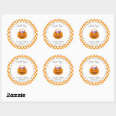 Pumpkin Halloween Geburtstag Danke, Sticker (Blatt)