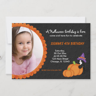 Pumpkin Halloween Geburtstag Einladung