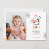 Pumpkin Halloween Geburtstagskarte Foto Einladung (Vorderseite)