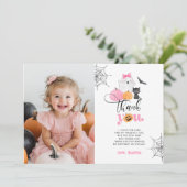 Pumpkin Halloween Geburtstagskarte Foto Einladung (Stehend Vorderseite)