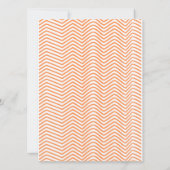 Pumpkin Halloween Gender Reveal Einladung (Rückseite)