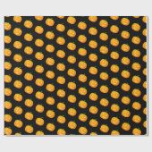 Pumpkin Halloween Gift Wrap Wrapping Paper Geschenkpapier (Flach)