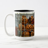 Pumpkin Halloween/Herbst Mattierte Getränke Tasse (Links)