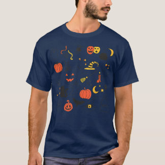 Pumpkin Halloween Herbst Vintage Spooky Hexe T-Shirt