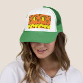 Pumpkin Halloween Jack-O-Lantern & Spider Hat Truckerkappe (Beispiel)