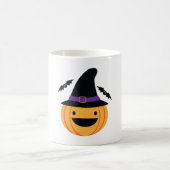Pumpkin Halloween Kürbislaterne Bat Kaffeetasse (Mittel)