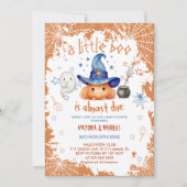 Pumpkin Halloween Little Boo Baby Dusche Einladung (Vorderseite)