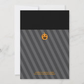 Pumpkin Halloween-Party Einladung (Rückseite)