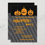 Pumpkin Halloween-Party Einladung (Vorne/Hinten)