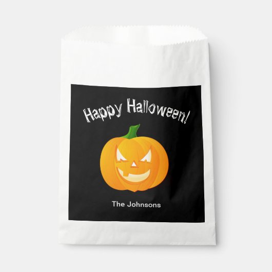 Pumpkin Halloween-Party Gunst Leckerei Bags Geschenktütchen (Vorderseite)