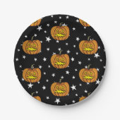Pumpkin-Halloween-Party Pappteller (Vorderseite)