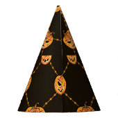 Pumpkin Halloween-Party Thema. Partyhütchen (Rückseite)