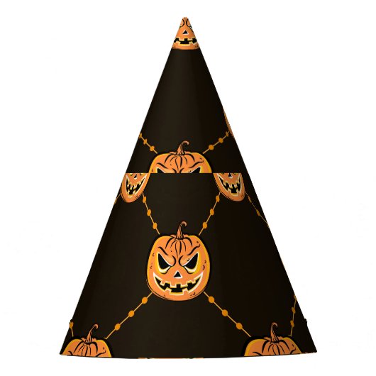 Pumpkin Halloween-Party Thema. Partyhütchen (Vorderseite)