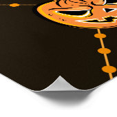 Pumpkin Halloween-Party Thema. Poster (Ecke)