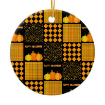 Pumpkin Halloween Patchwork Pattern