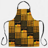 Pumpkin Halloween Patchwork Pattern Schürze (Vorderseite)