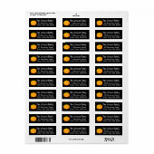 Pumpkin Halloween Personalisiert Address Labels (Vorne)