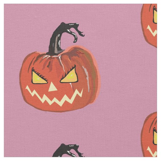 Pumpkin, Halloween Pumkins Fabric Stoff (Nahaufnahme)