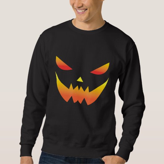 Pumpkin Halloween Pumpkin Face Pumpkin Mask Pumpk  Sweatshirt (Vorderseite)