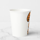 Pumpkin Halloween Question Mark Paper Cup Pappbecher (Rechts)