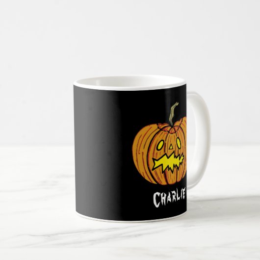 Pumpkin Halloween-Tasse Kaffeetasse (VorderseiteRechts)