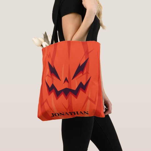 Pumpkin Halloween Trick oder Treat Tasche (Von Nahem)