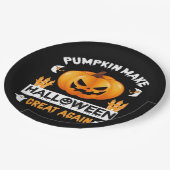 Pumpkin Halloween wieder groß Pappteller (Schrägansicht)