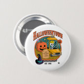 Pumpkin Halloweentown Universität Button (Vorne & Hinten)