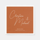 Pumpkin - Handgeschriebenes Skript Serviette (Vorderseite)