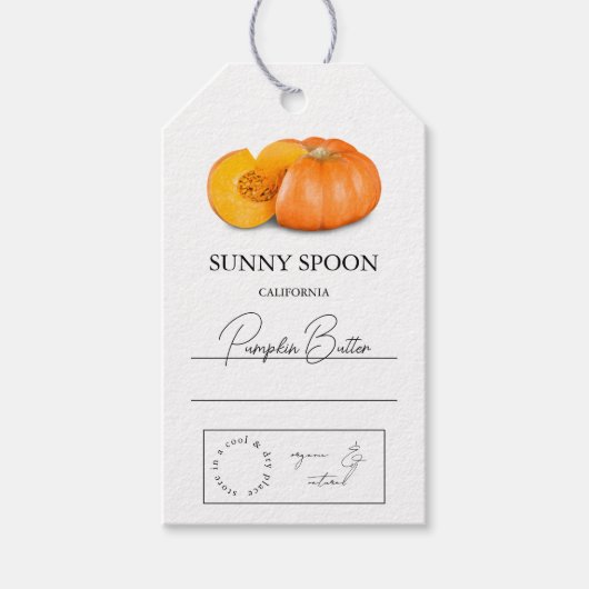 Pumpkin Hang Tag Geschenkanhänger (Vorderseite)