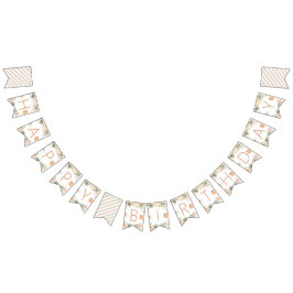 Pumpkin Happy Birthday Banner