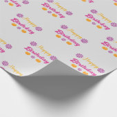 Pumpkin Happy Birthday Geschenkpapier (Ecke)