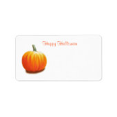 Pumpkin Happy Halloween Address Label Adressaufkleber (Vorne)