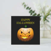 Pumpkin Happy Halloween Card Karte (Stehend Vorderseite)