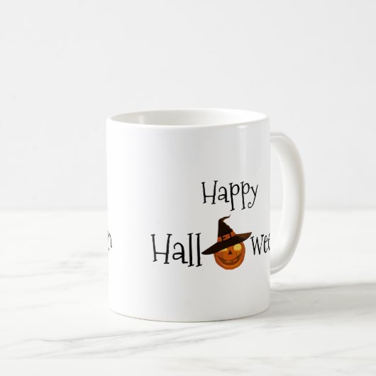 Pumpkin Happy Halloween Kaffeetasse (VorderseiteRechts)