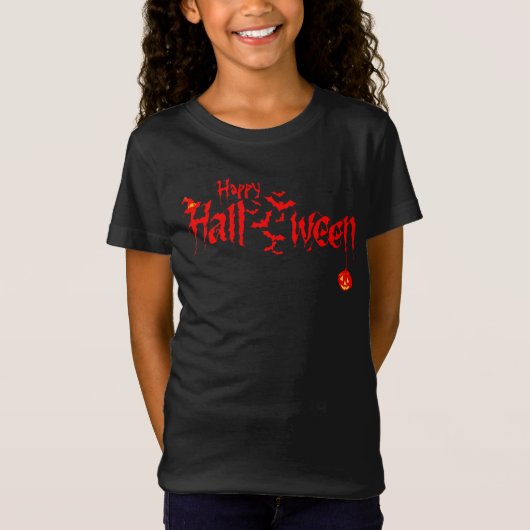 Pumpkin Happy Halloween Kostüm Beängstigend T-Shirt (Vorderseite)