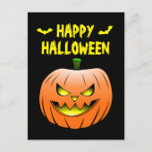 Pumpkin Happy Halloween Postcard Postkarte (Vorderseite)