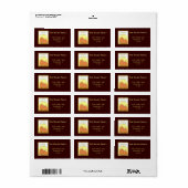 Pumpkin Harvest Address Label Adressaufkleber (Vorne)