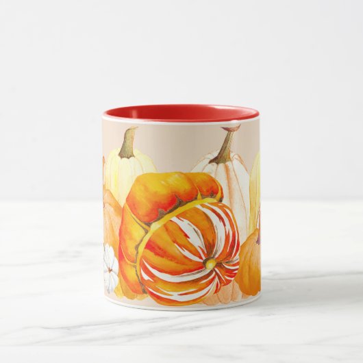 Pumpkin Harvest auf einer Combo-Tasse (1) Tasse (Zentrum)