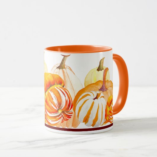 Pumpkin Harvest auf einer Combo-Tasse - (3) Tasse (VorderseiteRechts)
