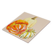 Pumpkin Harvest auf einer Keramik (1) Fliese (Seite)