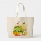 Pumpkin Harvest auf einer Tote Tasche (11-V) (Rückseite)