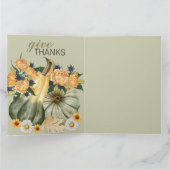 Pumpkin Harvest Blumenfusion Karte (Innenseite)