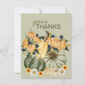 Pumpkin Harvest Blumenfusion Karte (Vorderseite)