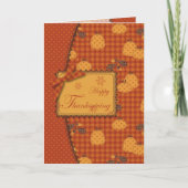 Pumpkin Harvest Card Feiertagskarte (Vorderseite)