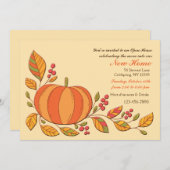 Pumpkin Harvest Einladung (Vorne/Hinten)