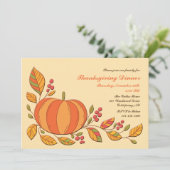 Pumpkin Harvest Einladung (Stehend Vorderseite)