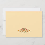 Pumpkin Harvest Einladung (Rückseite)